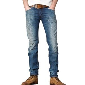 Diesel Industry Belther Regular Slim-Tapered Button Fly Jeans